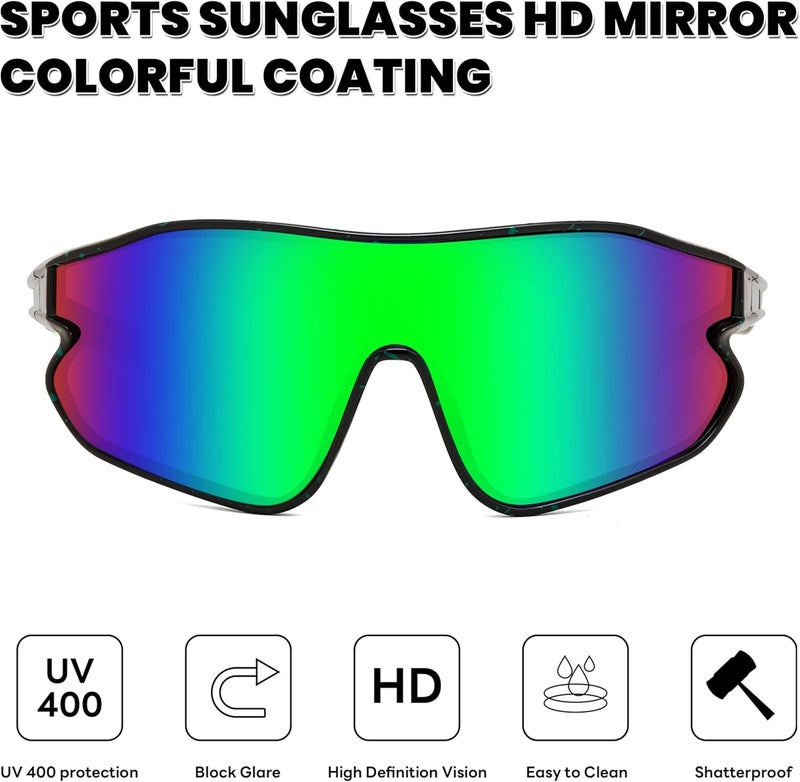 FEISEDY Unisex Youth Sunglasses, Teens Baseball Tennis Sunglasses, UV400 Sports Boys Girls Cycling Shades B4064 - Image 4